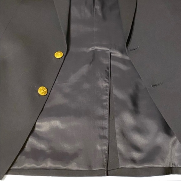 SALE!!! Y2K Sophisticated LRL Suit Coat Old Money WoolMark Lined Plus M48 Blue - Picture 6 of 12